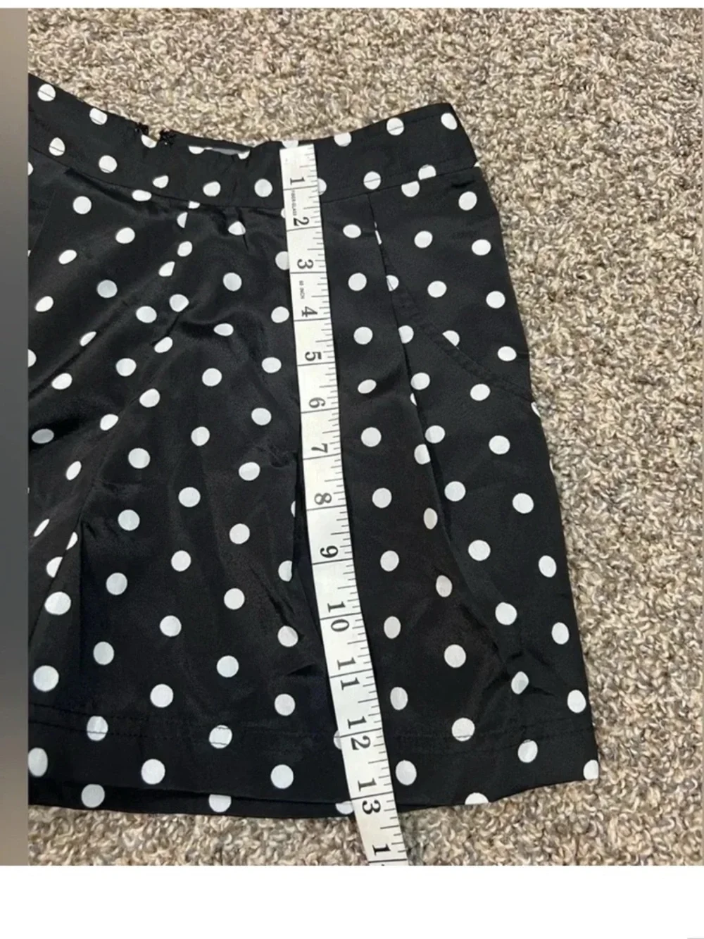 Y2K Forever‎ 21 Festival Ready Black Polka Dot High-Waist Shorts